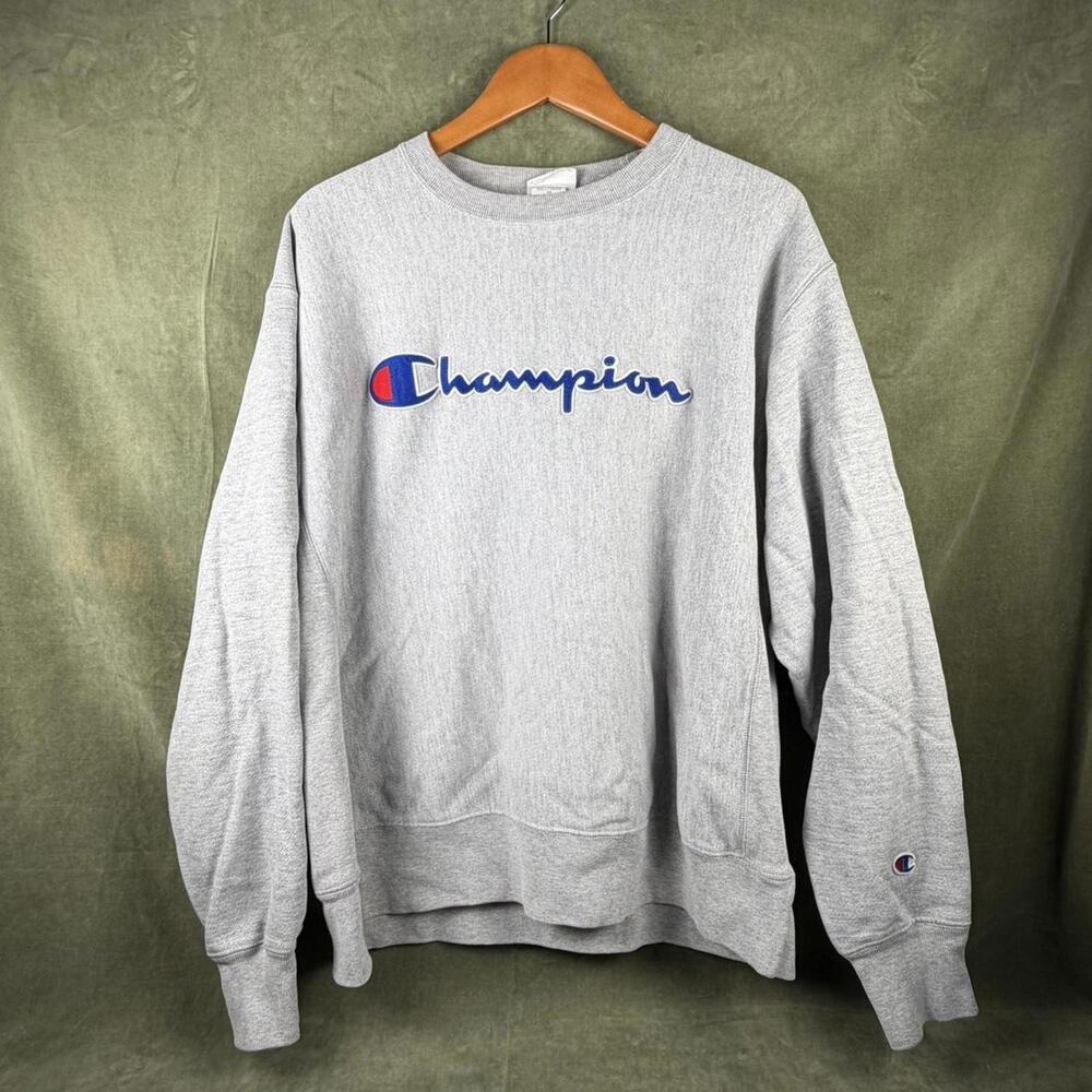 ‘Champion’ Reverse Weave Embroidered Crewneck